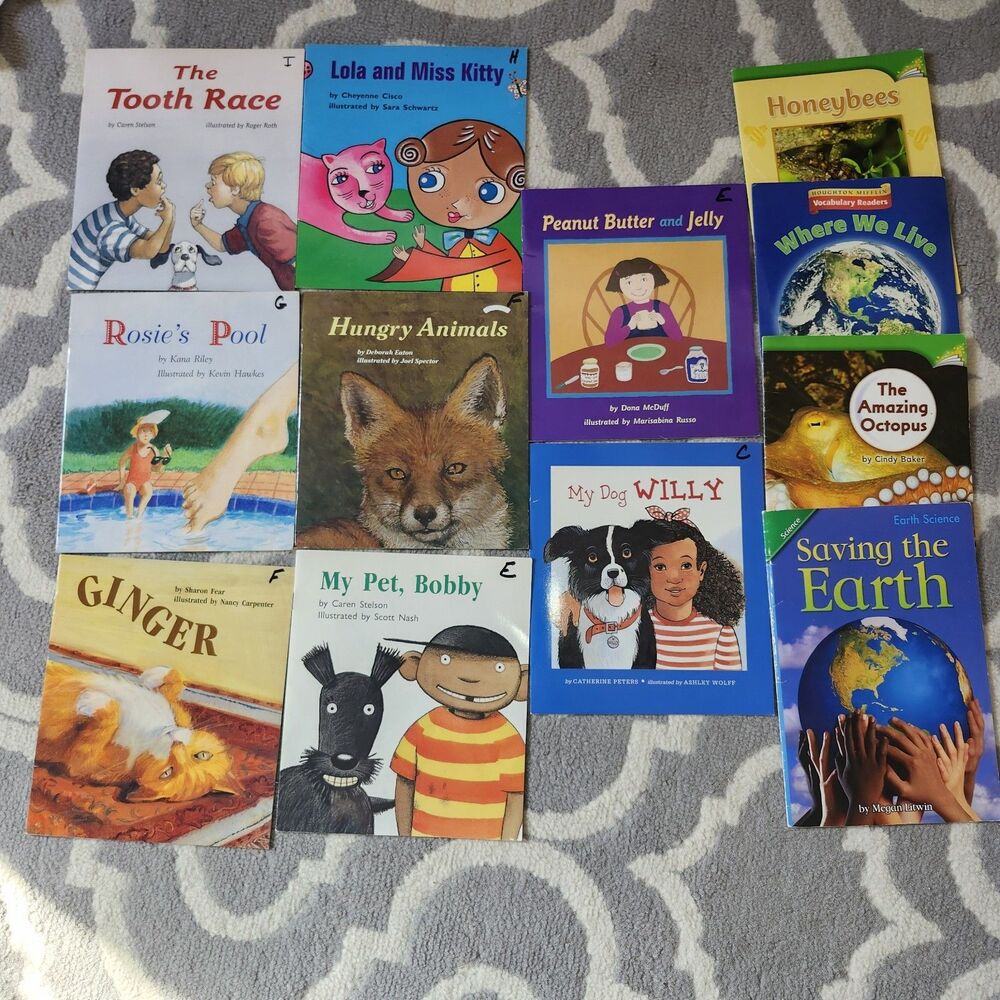 Houghton Mifflin Beginer Reader Lot Collection 1 Mixed Titles Early Learning Set